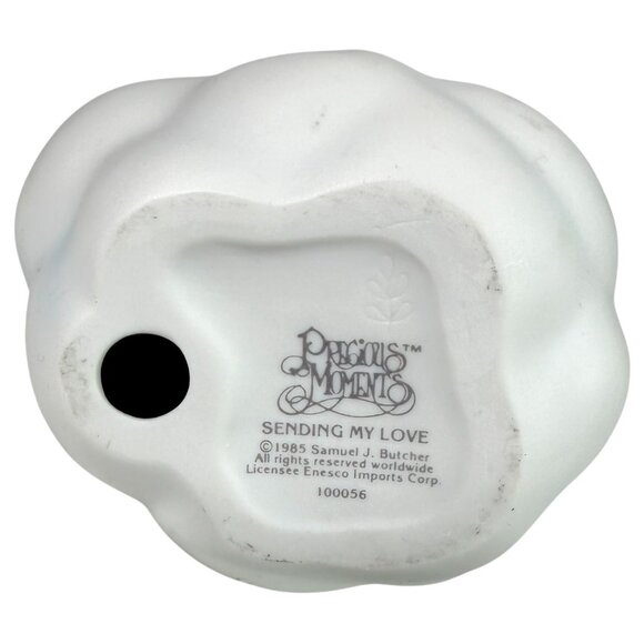 1985 Precious Moments Sending My Love Angel Cupid Figurine On Cloud 100056 VTG - Picture 6 of 9